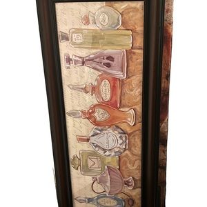 vintage perfume Bottles Framed Art